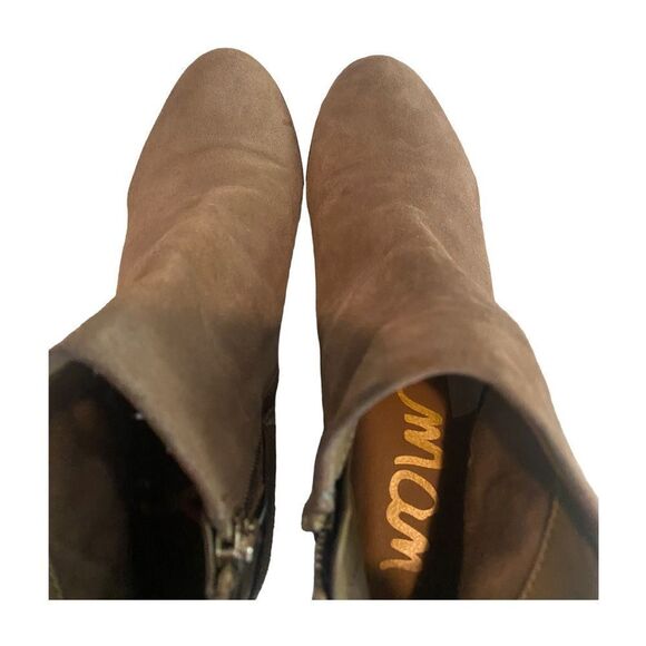 Sam Edelman Womens 7.5 Lucca Suede Buckle Ankle  Booties Boots Brown 2.5" Heel - Picture 13 of 13
